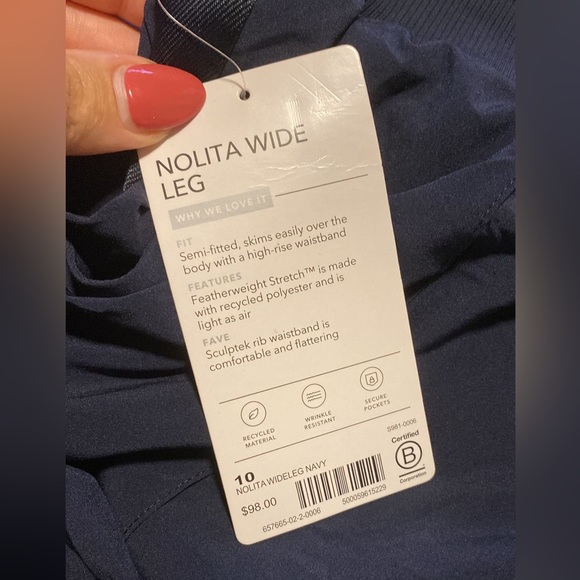 Athleta Nolita Wide Leg // Navy #657665 - Picture 14 of 16